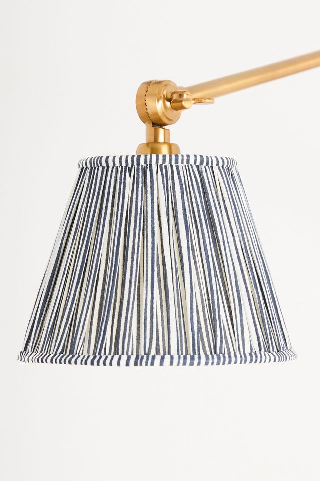 Pooky Stork Ruched Shade Metal Articulating Sconce Wall Light #3