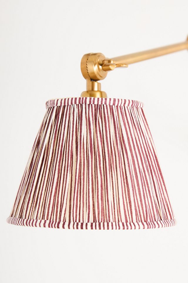 Pooky Stork Ruched Shade Metal Articulating Sconce Wall Light #2