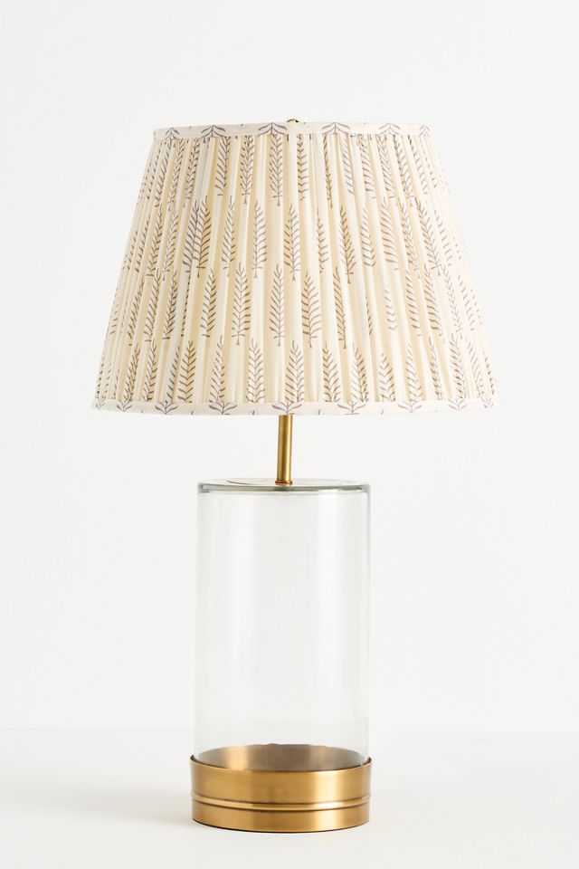Pooky Wisteria Ruched Shade & Glass Table Lamp #1