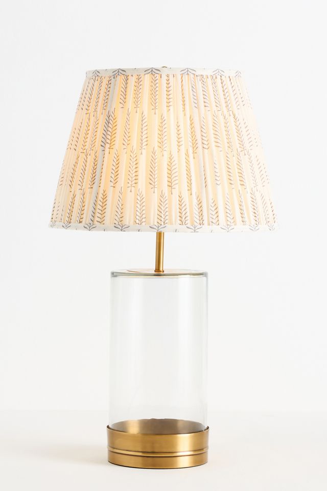 Pooky Wisteria Ruched Shade & Glass Table Lamp #2