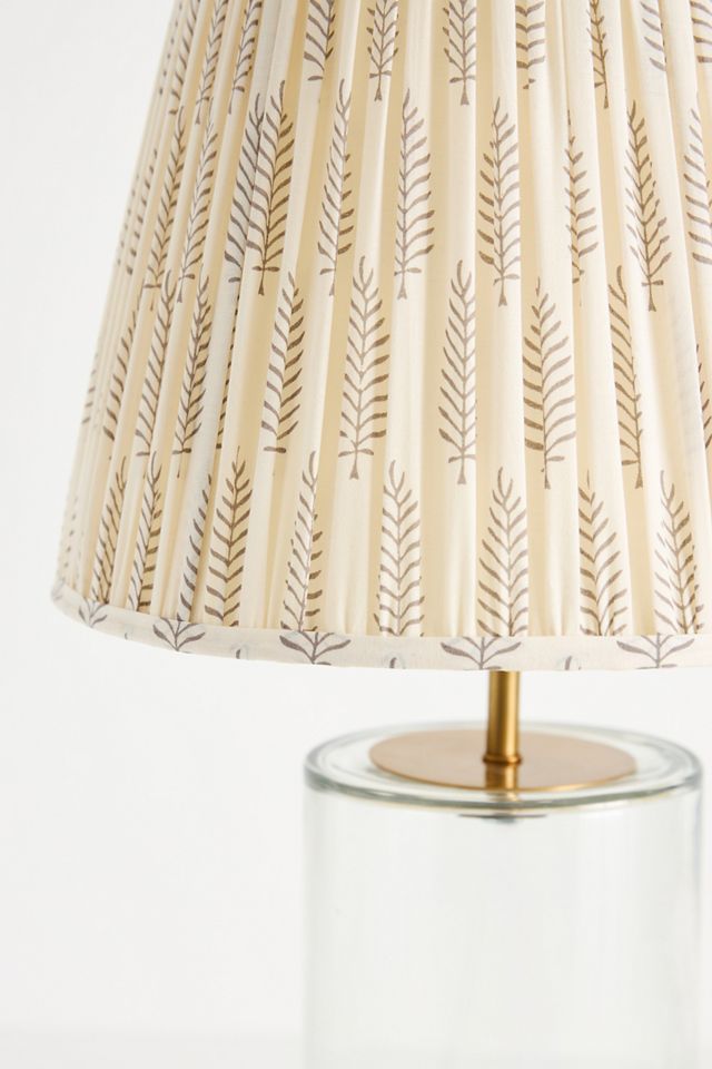 Pooky Wisteria Ruched Shade & Glass Table Lamp #3