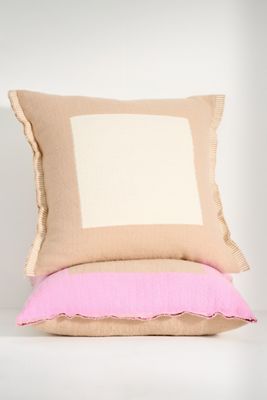 Colorblock Cotton Pillow