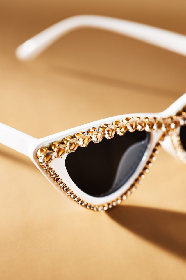 Untamed Petals Boss Babe Crystal Cat-Eye Sunglasses #3