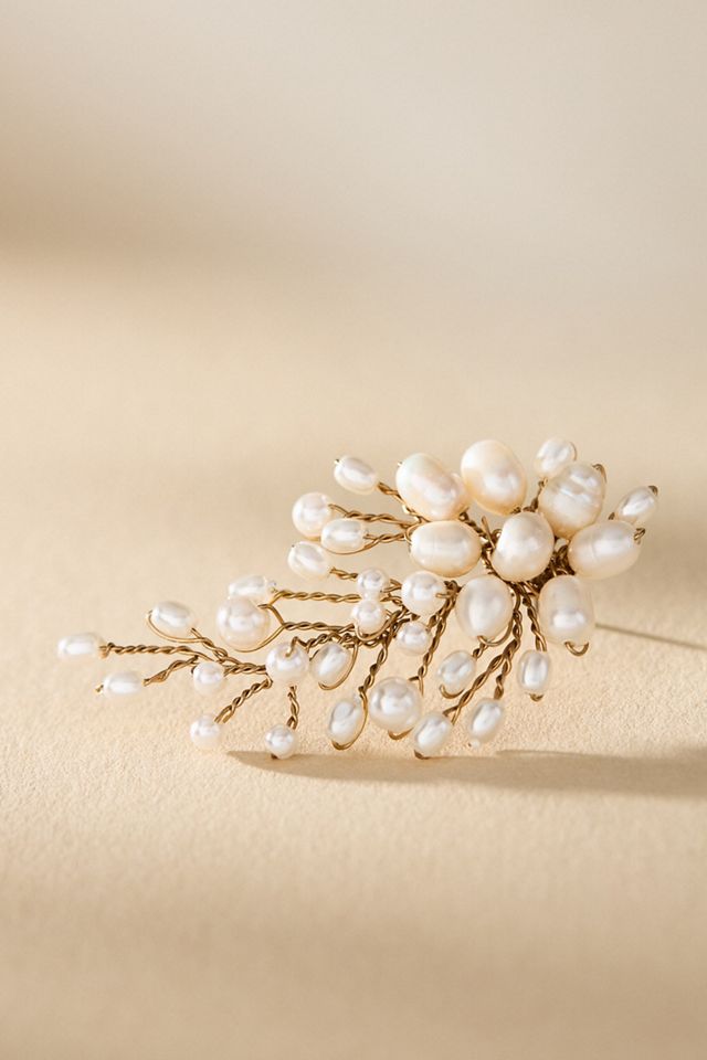 Untamed Petals Moore Pearl Earrings #1