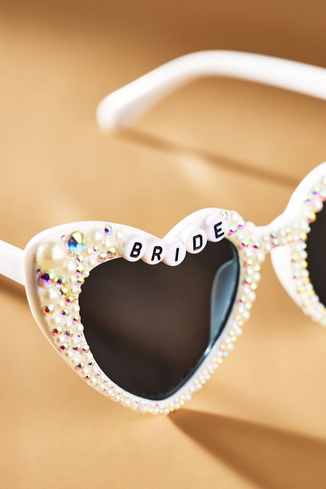 Untamed Petals Bride-To-Be Heart Sunglasses #2