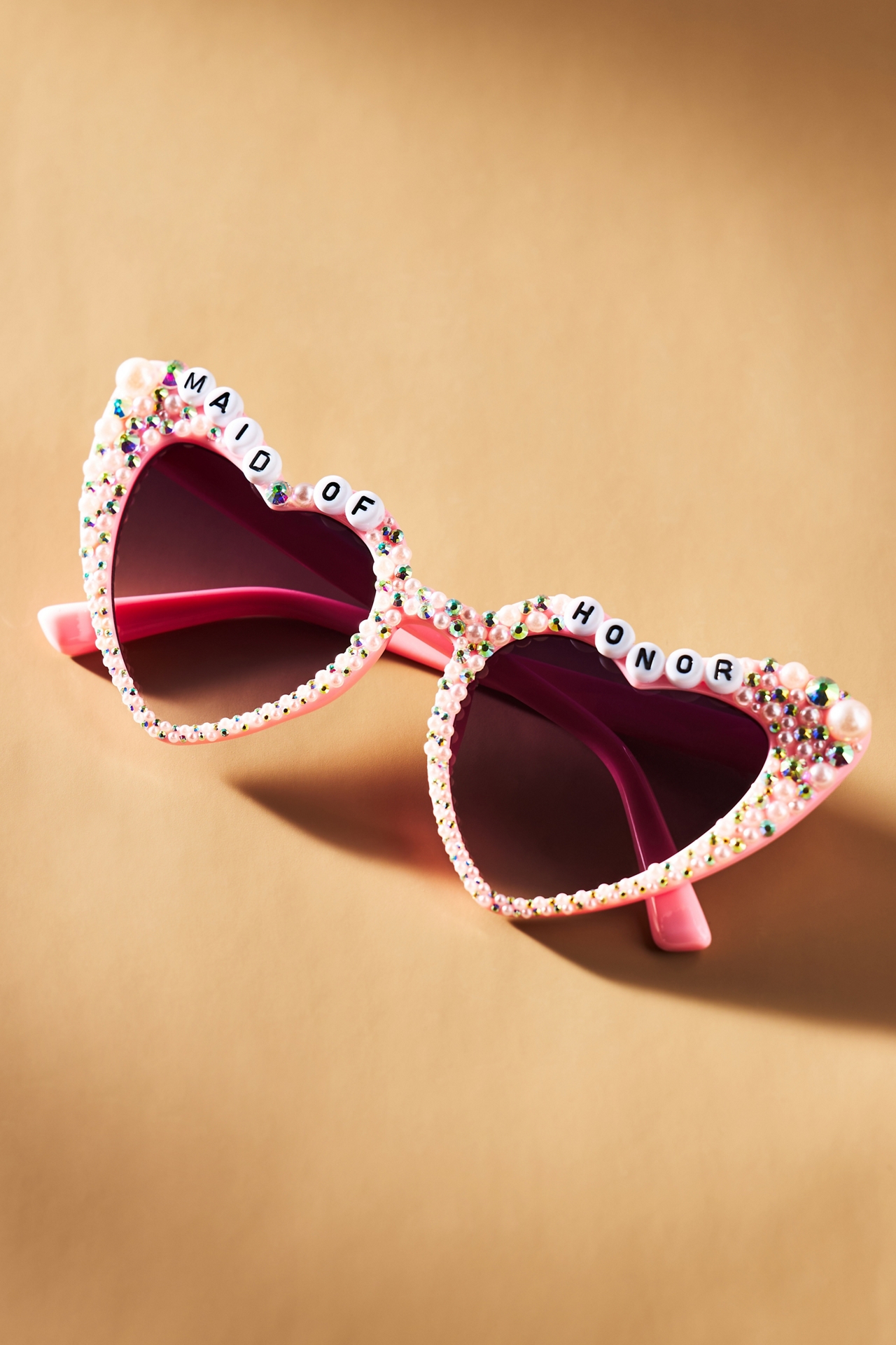 Untamed Petals Maid of Honor Heart Sunglasses