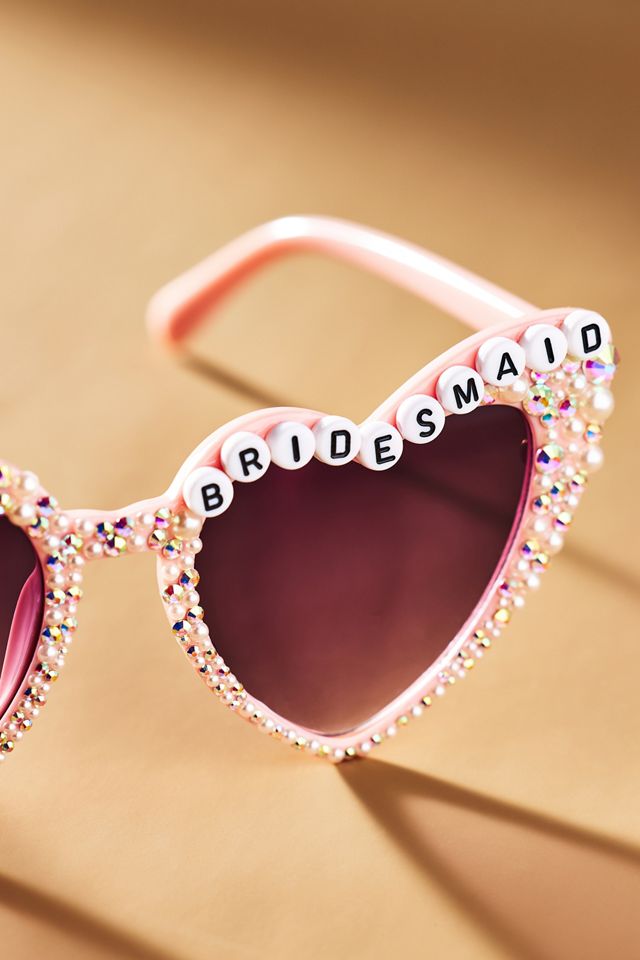 Untamed Petals Bridesmaid Heart Sunglasses #2