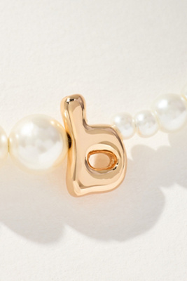 Pearl Monogram Necklace
