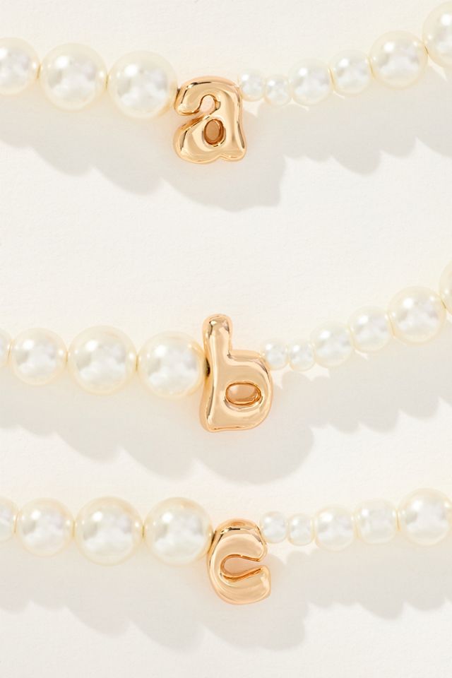 Pearl Monogram Necklace #1