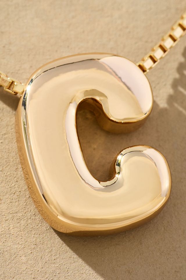 Block Letter Monogram Necklace