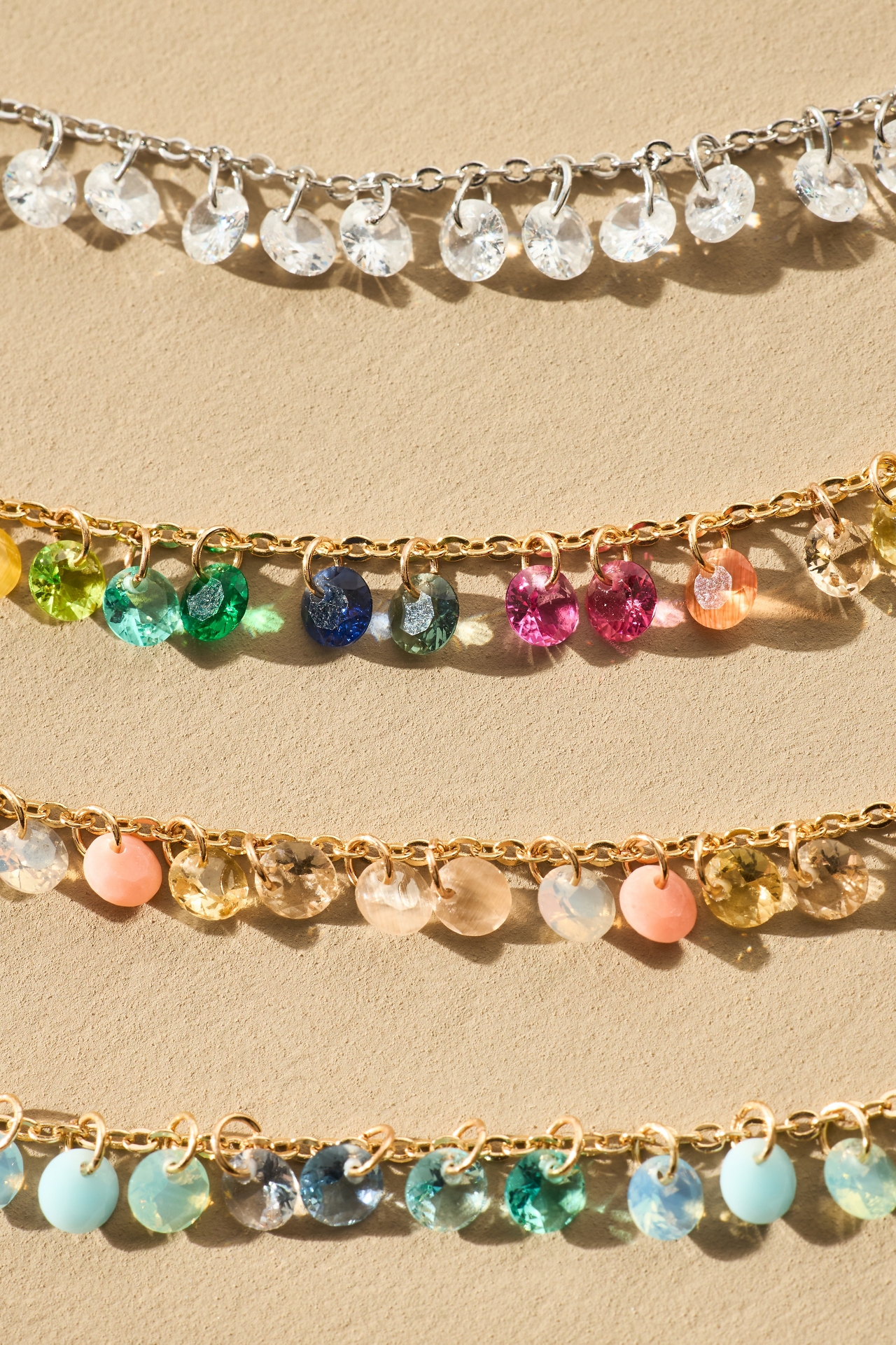 Assorted Beaded Charm Short Necklace