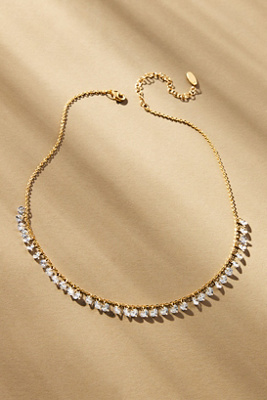 Shop By Anthropologie Glass Droplets Short Necklace In Clear