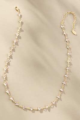 By Anthropologie Triangle Sparkle Necklace