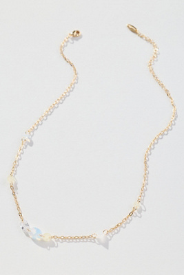 By Anthropologie Spaced Crystals Necklace