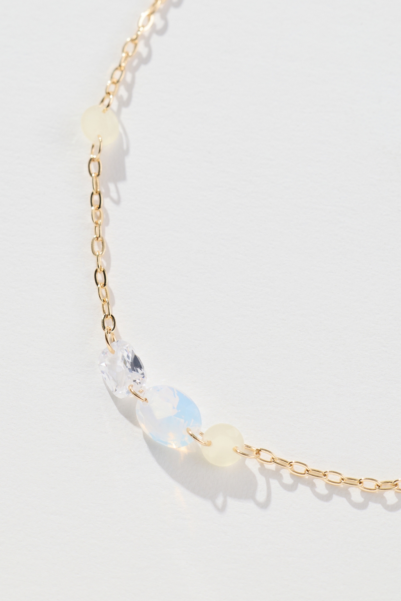 Spaced Crystals Necklace