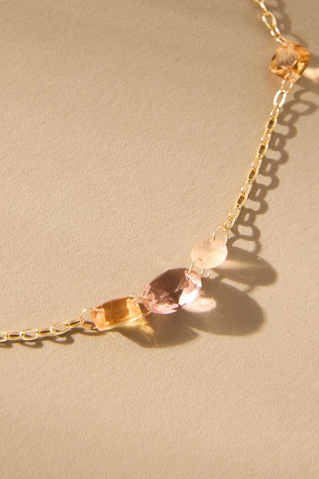 Spaced Crystals Necklace #1