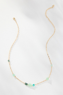 By Anthropologie Spaced Crystals Necklace
