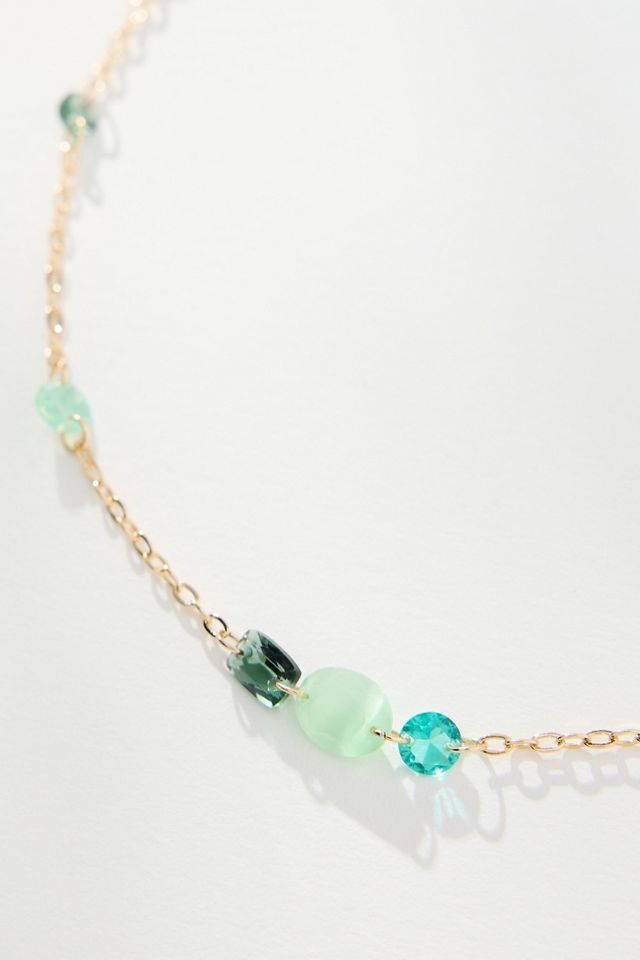 Spaced Crystals Necklace #1