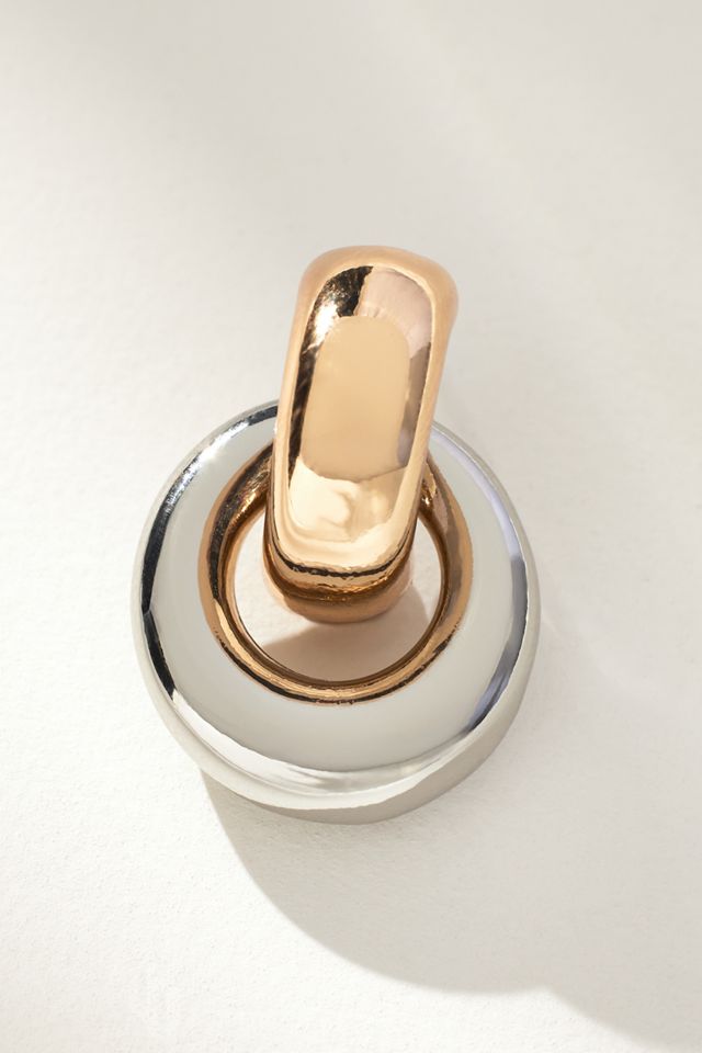 Two-Tone Mini Drop Earrings #2
