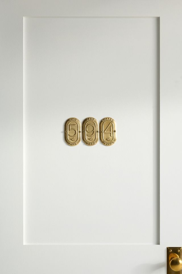 Claudette Brass House Numbers #1