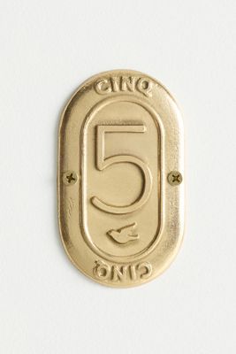 Claudette Brass House Numbers