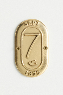 Anthropologie Claudette Brass House Numbers In Brown