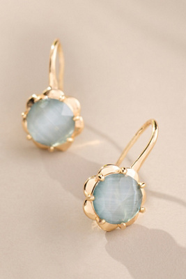 By Anthropologie Stone Fishhook Drop Earrings
