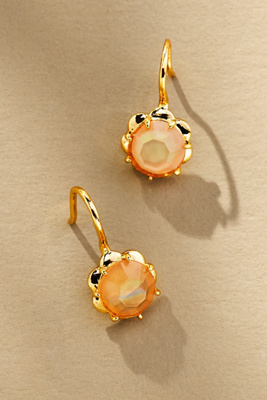 By Anthropologie Stone Fishhook Drop Earrings