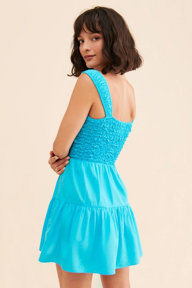 Saylor Mariah Smocked Mini Dress #1