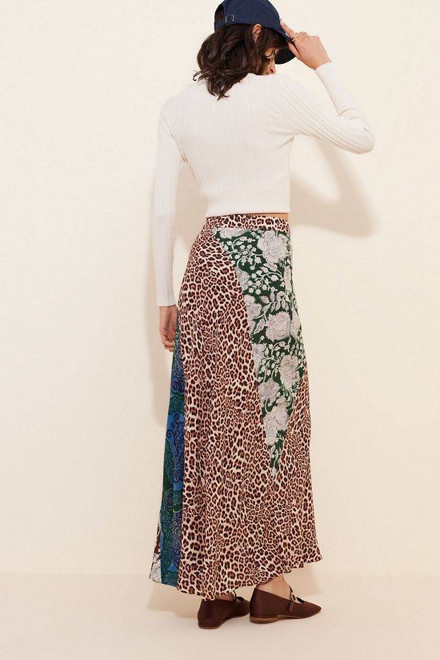 Kachel Mixed Print Slip Skirt #1