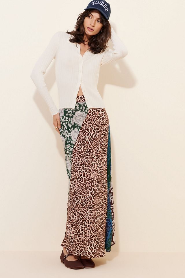Kachel Mixed Print Slip Skirt #3