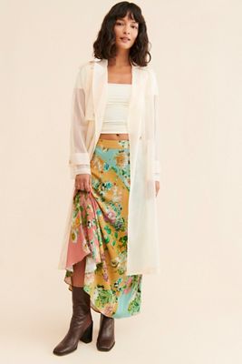 Kachel Two-Tone Floral Ponytail Holder | Anthropologie display picture 3