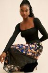 Kachel Mixed Print Slip Skirt