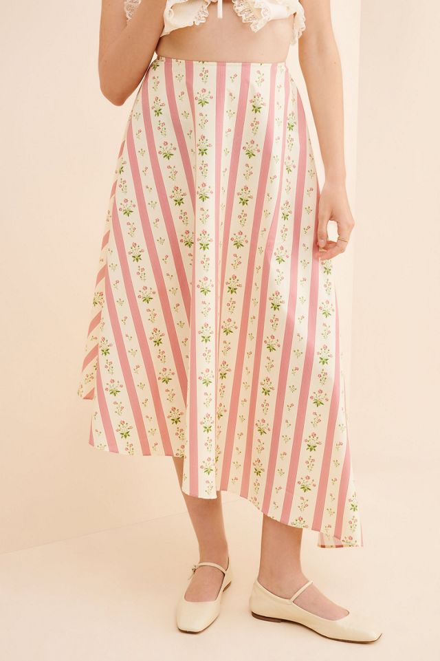 WeWoreWhat Asymmetrical Floral Midi Skirt #2