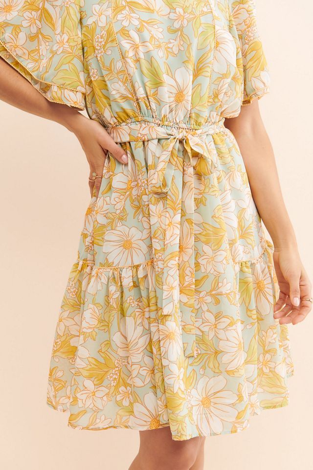 Rachel Parcell Chiffon Floral Dress #2