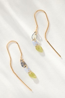 By Anthropologie Triple-gem Fish Hook Earrings