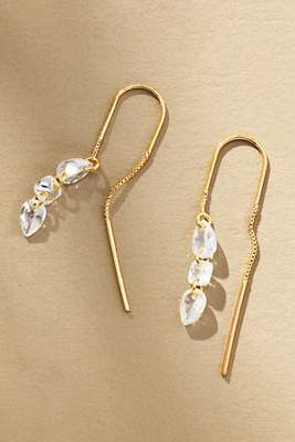 By Anthropologie Triple-gem Fish Hook Earrings