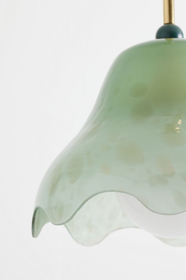 Merve Kahraman Cabinet of Curiosities Glass Wavy Pendant #3