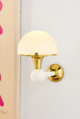 Merve Kahraman Design Merve Kahraman Cabinet Of Curiosities Mushroom Glass Sconce Wall Light