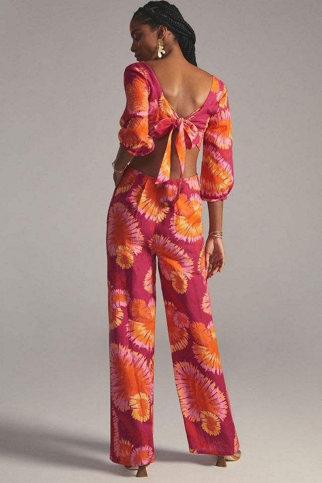 FARM Rio Tie-Back Printed Jumpsuit #1