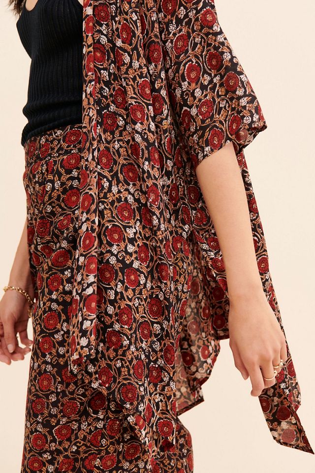 Maelu Designs Deep Floral Short Duster #2