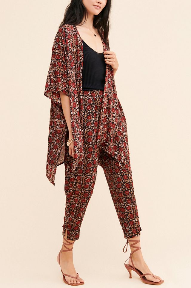 Maelu Designs Deep Floral Short Duster #3