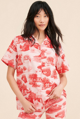 アルベロベロ　シャボン玉Tシャツ　¥14,300. Rachel Antonoff James Printed Shirt | Anthropologie