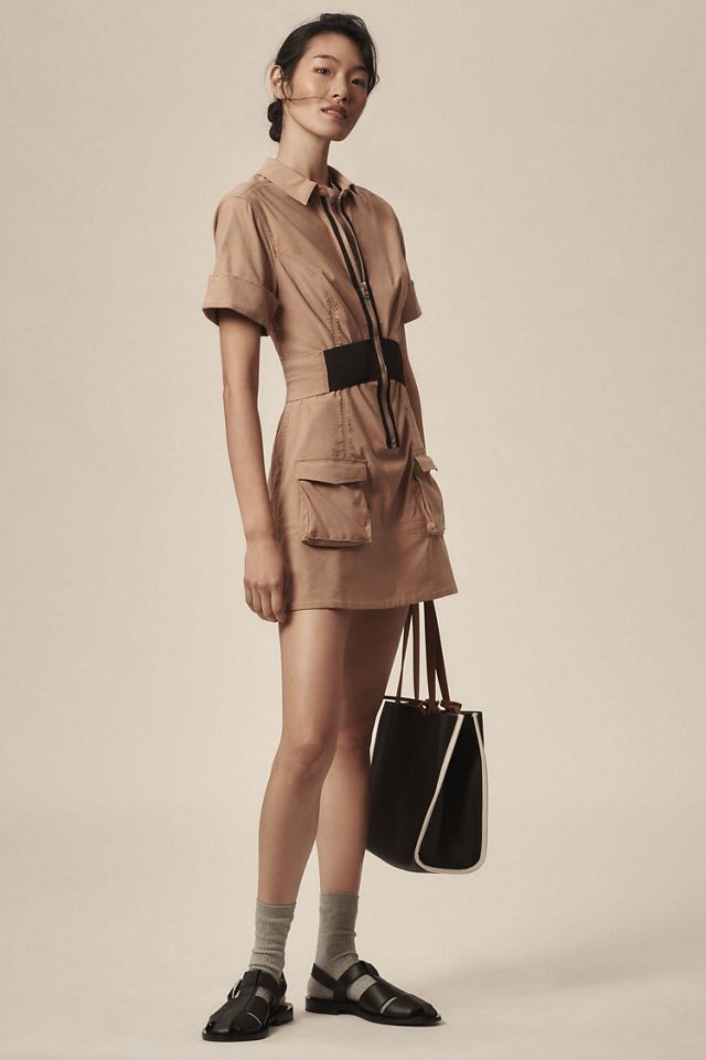maeve short sleeve v neck embellished mini dress Short-Sleeve V-Neck Embellished Mini Dress