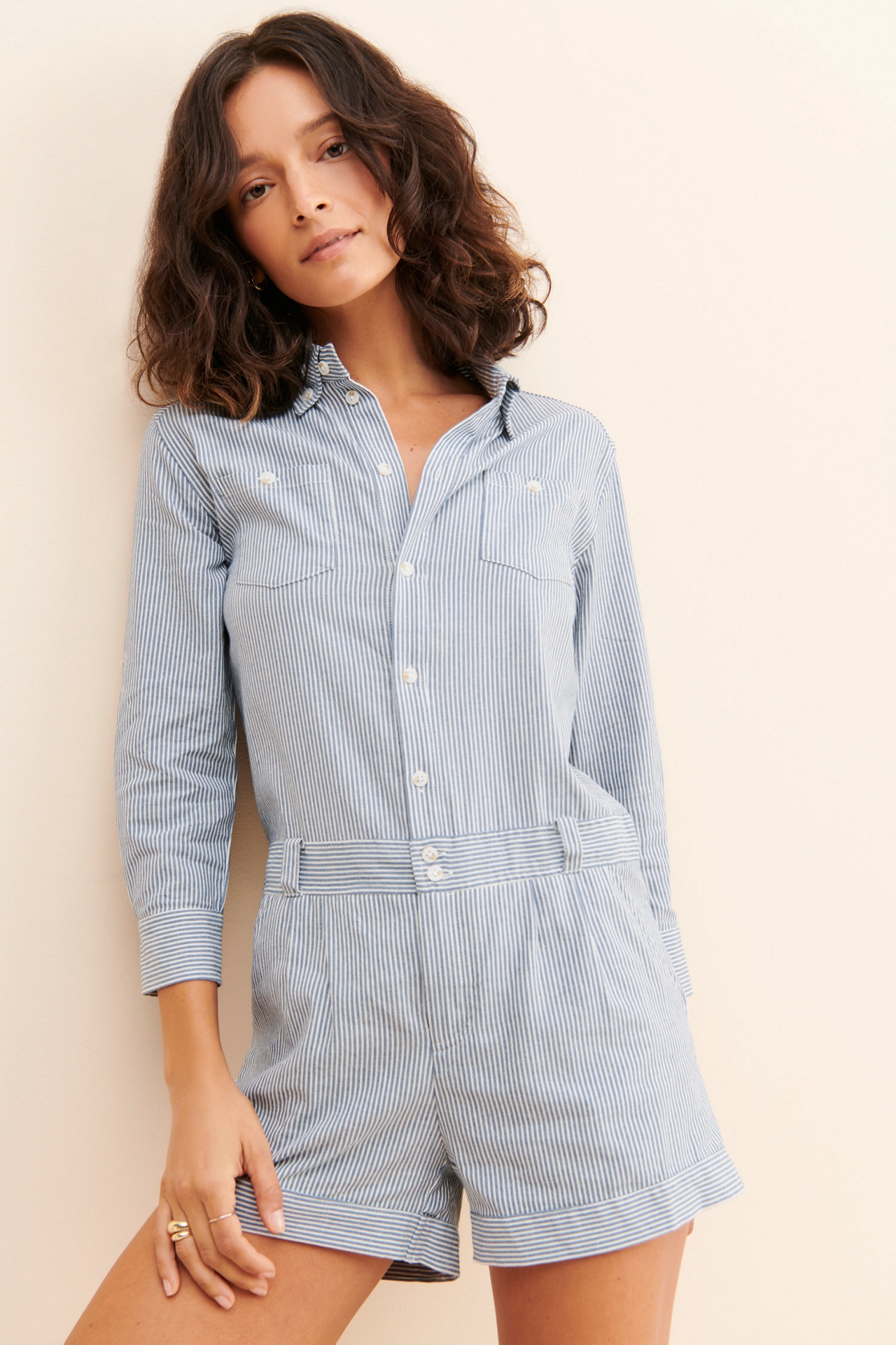 Afternoon Striped Romper