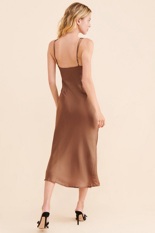Let Me Be Femme Sheer Slip Midi Dress #1