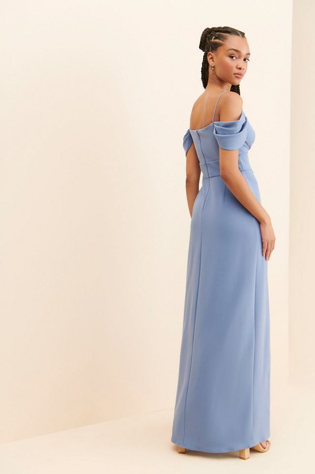 Sachin & Babi Brittany Off-The-Shoulder Gown #1