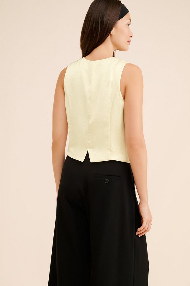 Madewell Sleeveless Satin Vest #1
