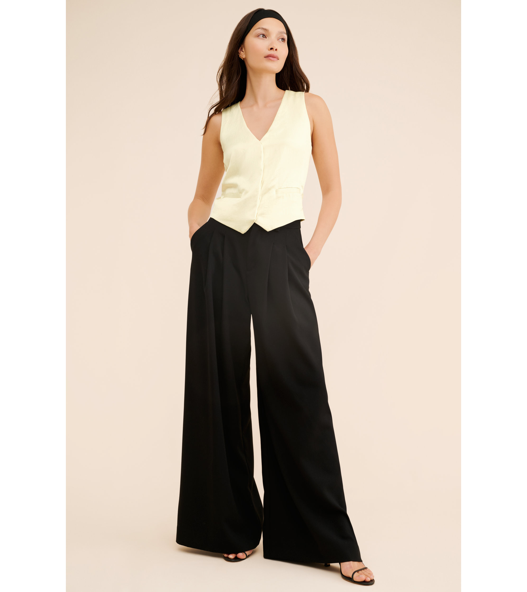 Sleeveless Satin Vest — Image 4