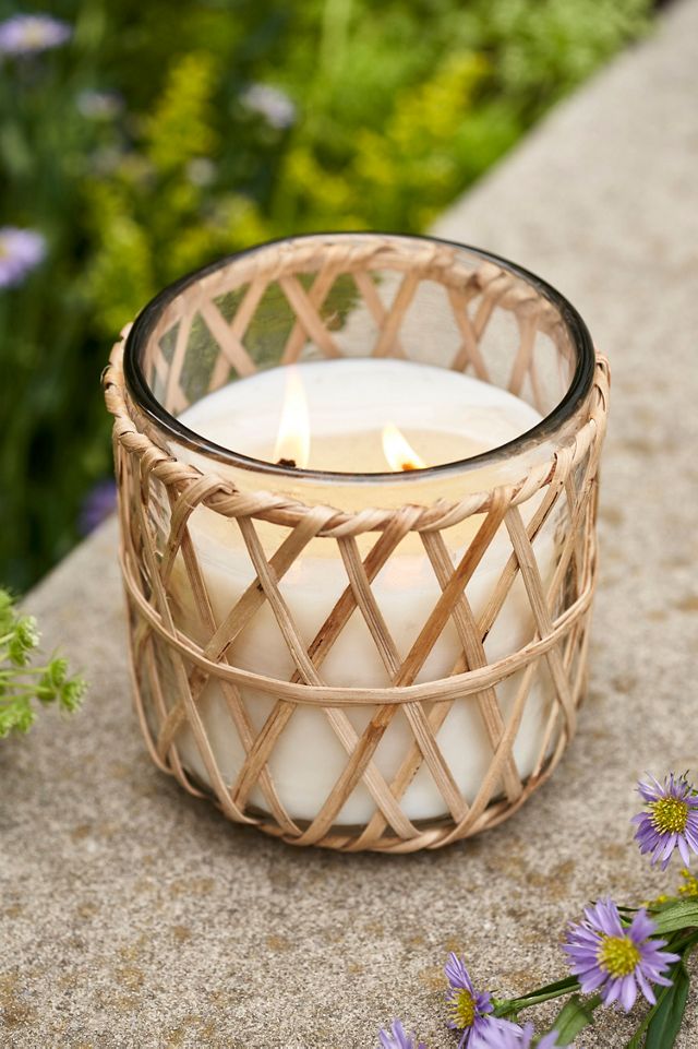 Summer Nights Rattan Citronella Candle #1